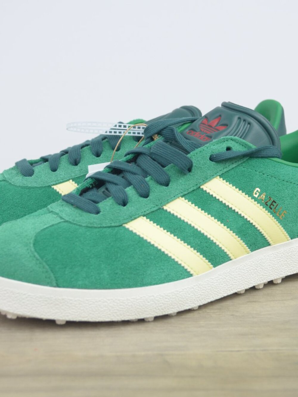 Adidas Gazelle Spikeless Golf Shoes Men Size 11 Green Suede Turf Sole Golf Sneak - Picture 1 of 7